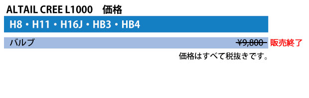 CREE L1000 価格表